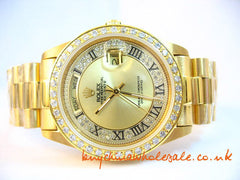Golden Inspired Rolex Watch For Male